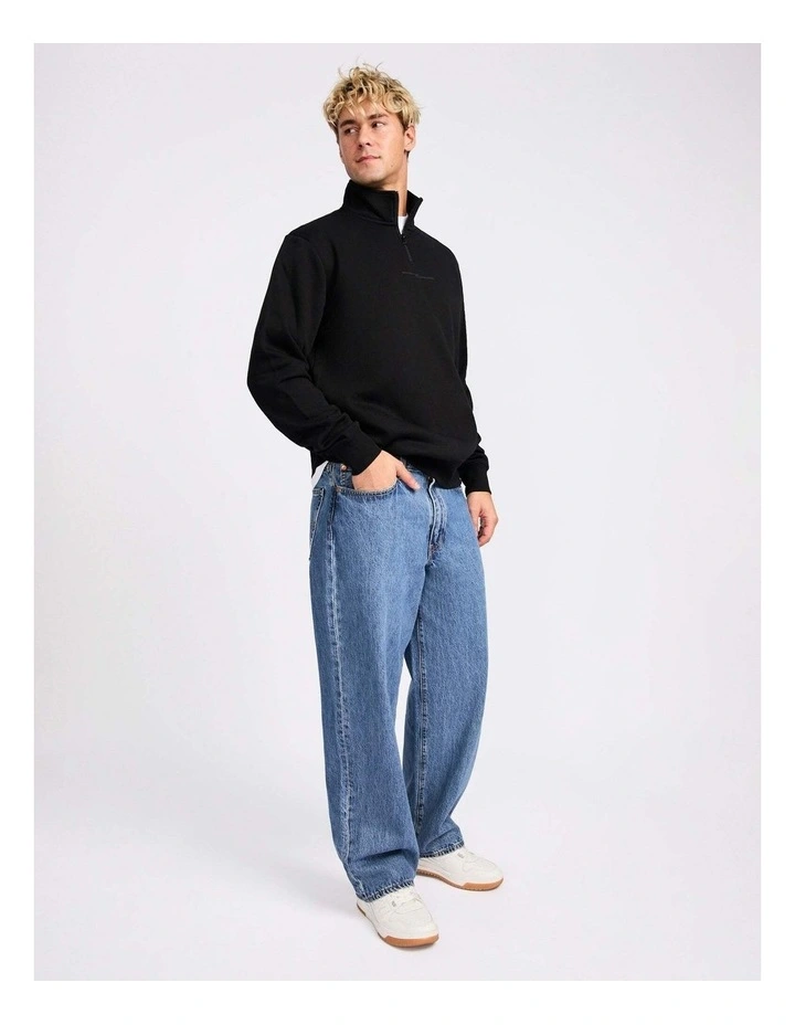 Brooklyn Men's Quarter Zip - Black image 5