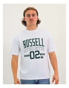 Men's 02 Outline Oversize Tee - White