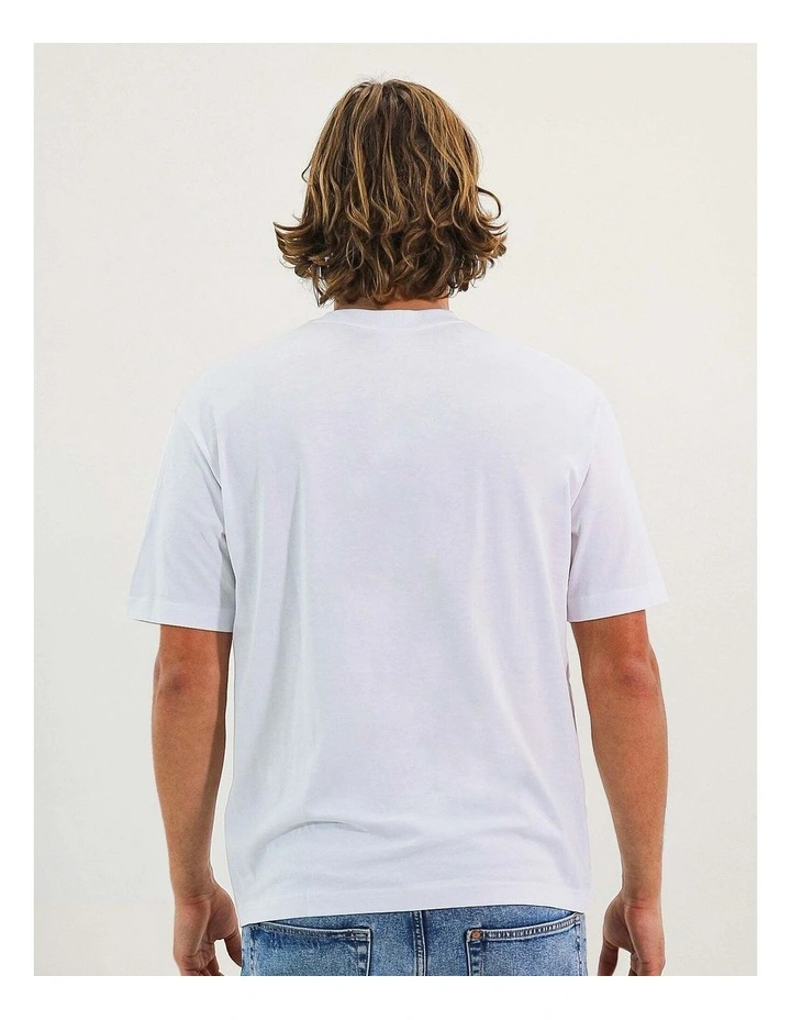 Men's 02 Outline Oversize Tee - White image 2