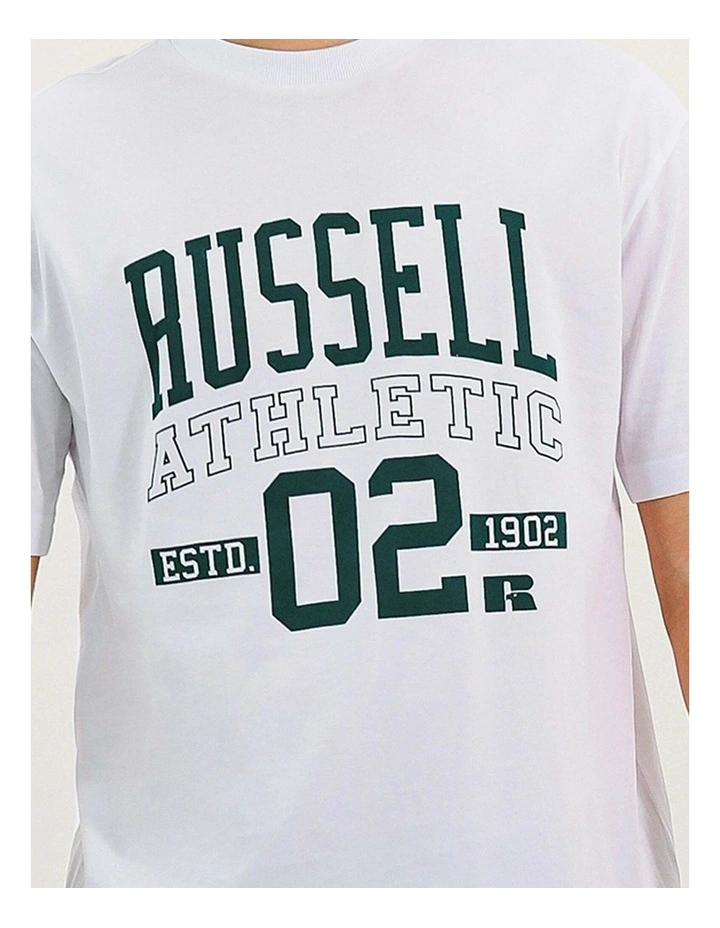 Men's 02 Outline Oversize Tee - White image 4