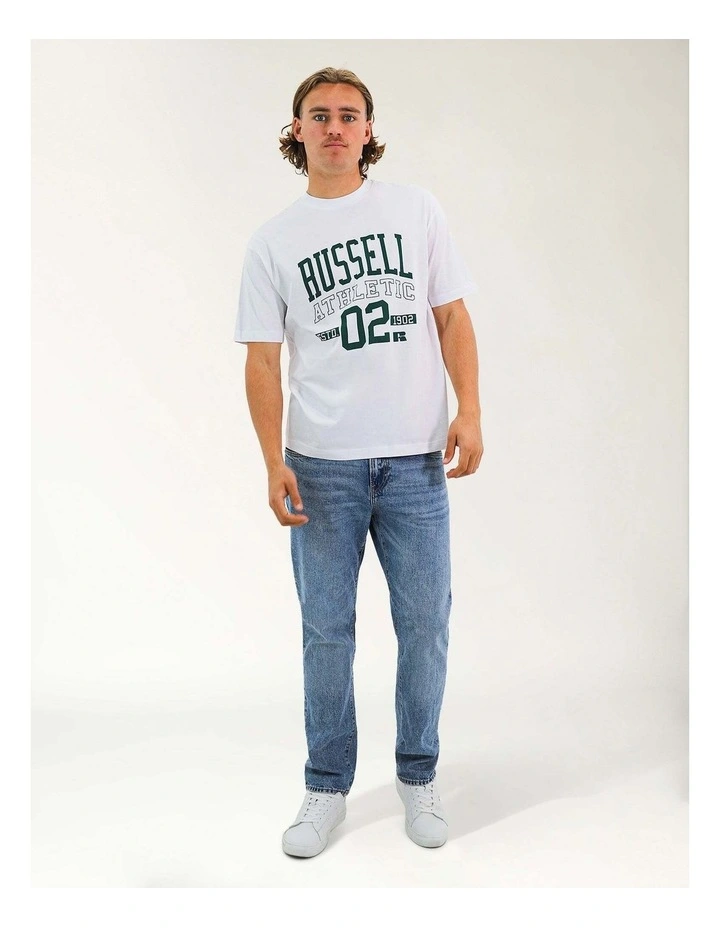 Men's 02 Outline Oversize Tee - White image 5