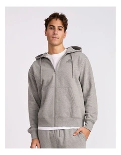 Brooklyn Men's Zip Through - Mid Grey Marle