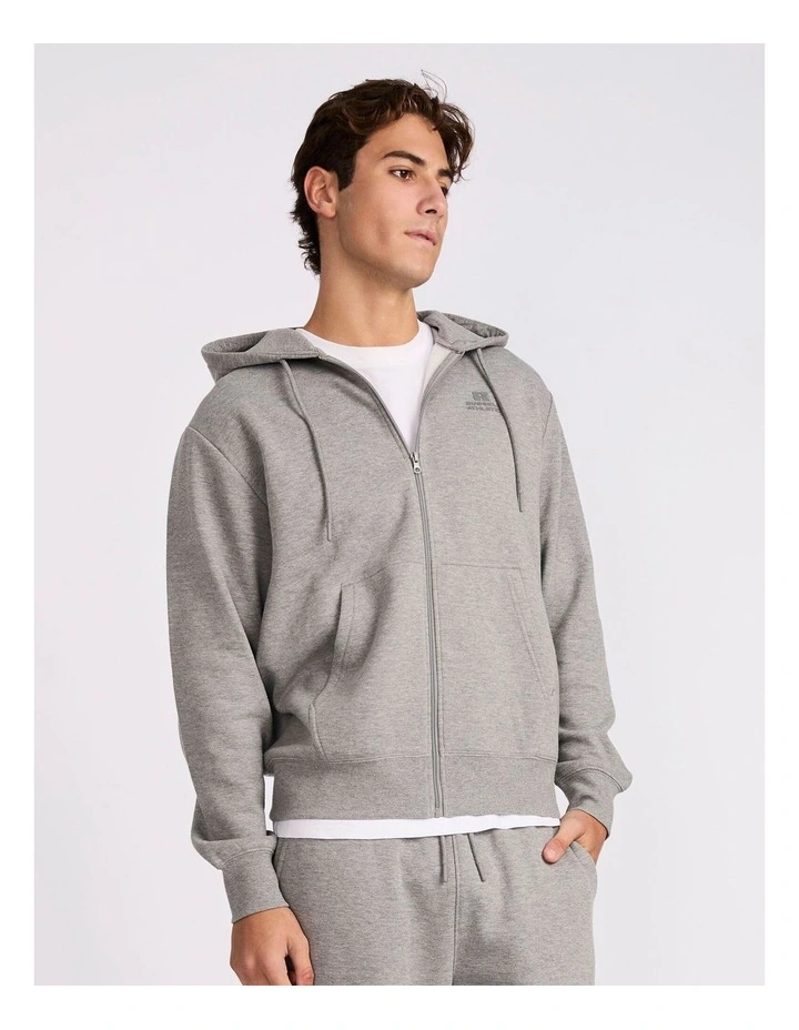 Brooklyn Men's Zip Through - Mid Grey Marle image 2