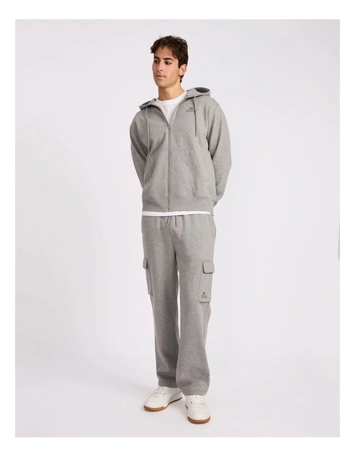 Brooklyn Men's Zip Through - Mid Grey Marle image 5