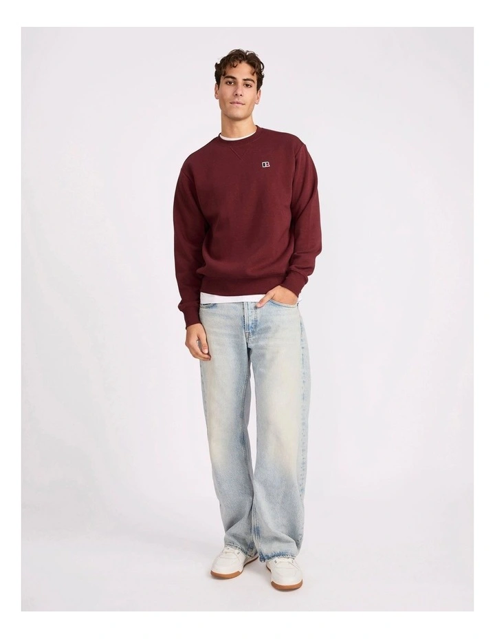 R Logo Men's Crew - Mahogany image 5