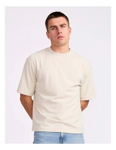 R Tech Leisure Mens Tee - White Sand
