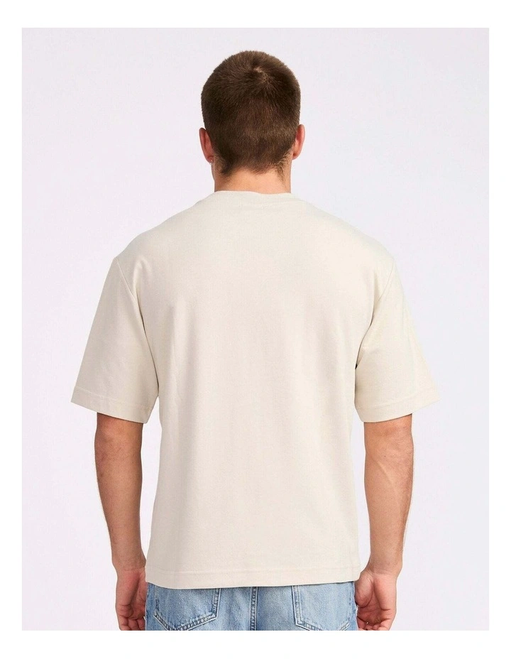 R Tech Leisure Mens Tee - White Sand image 3