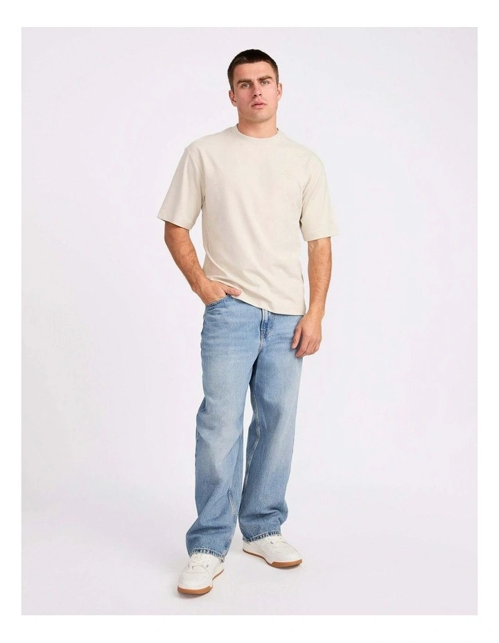 R Tech Leisure Mens Tee - White Sand image 5