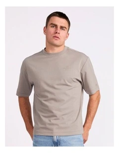 R Tech Leisure Mens Tee - Putty
