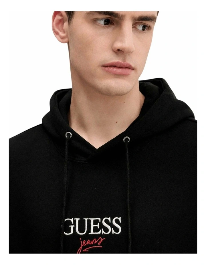 Regular Baker Logo Hoodie in Black image 4