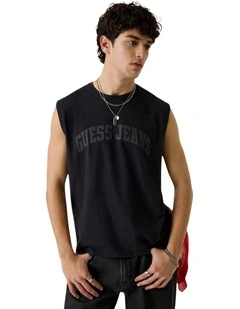 Guess Jeans Muscle Tee in Black