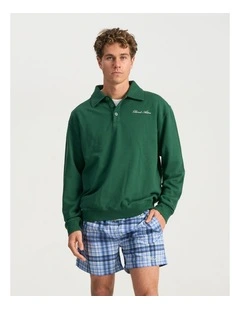 Polo Crew in Washed Green