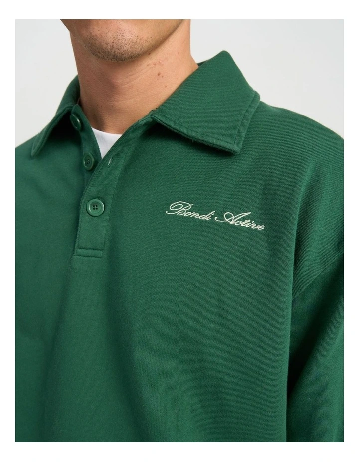 Polo Crew in Washed Green image 2