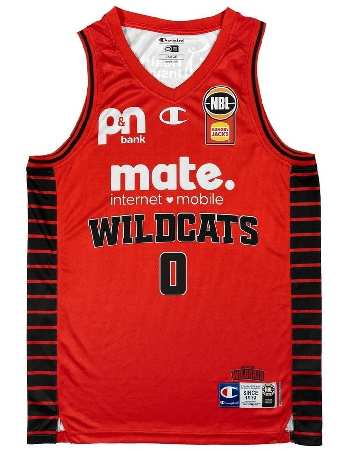 Perth Wildcats 25/26 HoopsFest Jersey in Red image 3