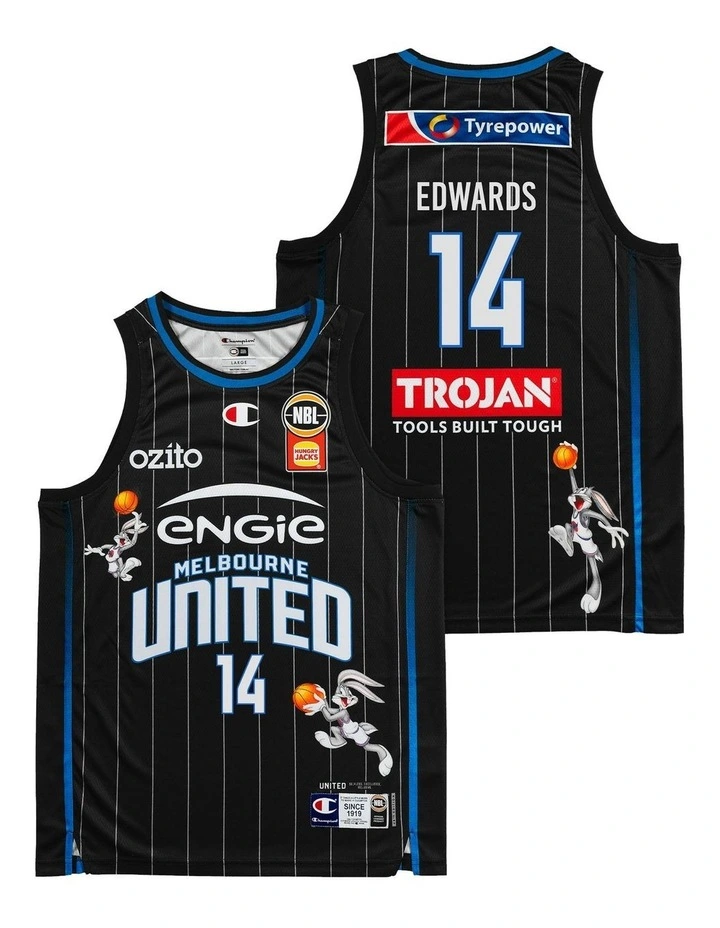 Melbourne United 25/26 Space Jam Jersey in Black image 1