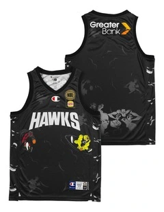 Illawarra Hawks 25/26 Space Jam Jersey in Black