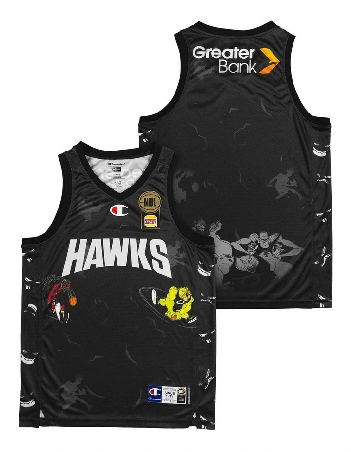 Illawarra Hawks 25/26 Space Jam Jersey in Black image 1