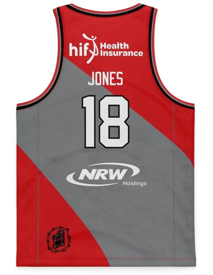 Perth Wildcats 25/26 Retro Round Jersey - Mason Jones image 3