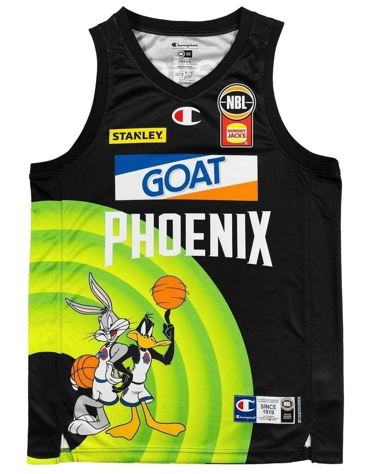 S.E. Melbourne Phoenix 25/26 Space Jam Jersey in Black image 3