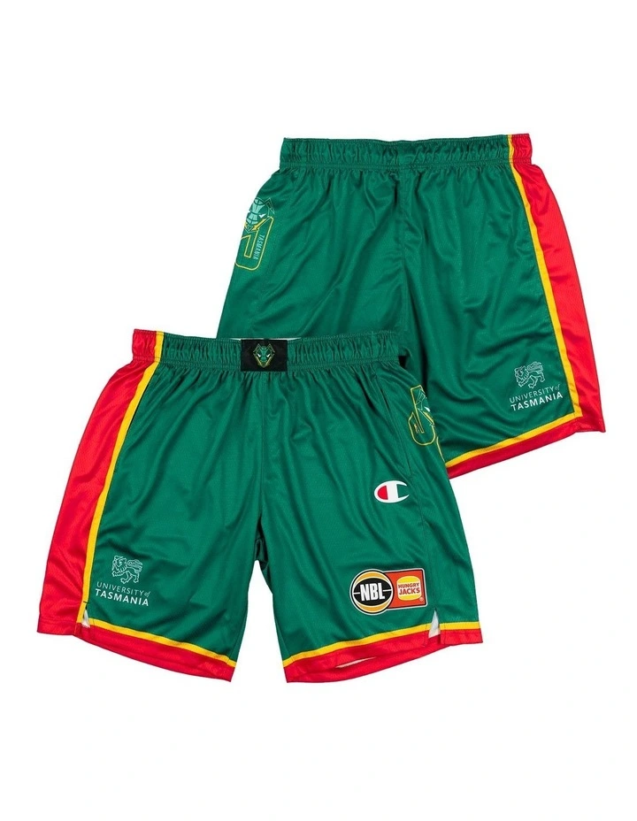 Tasmania JackJumpers 25/26 Space Jam Shorts Pack of 2 in Green image 1