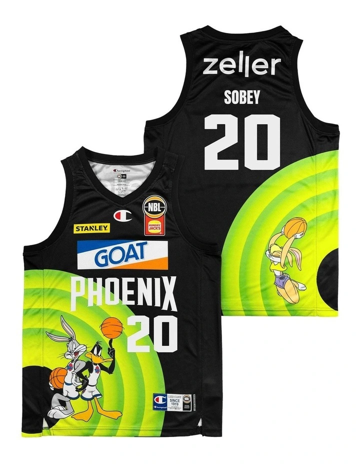 S.E. Melbourne Phoenix 25/26 Space Jam Nathan Sobey Jersey pack of 2 in Black image 1