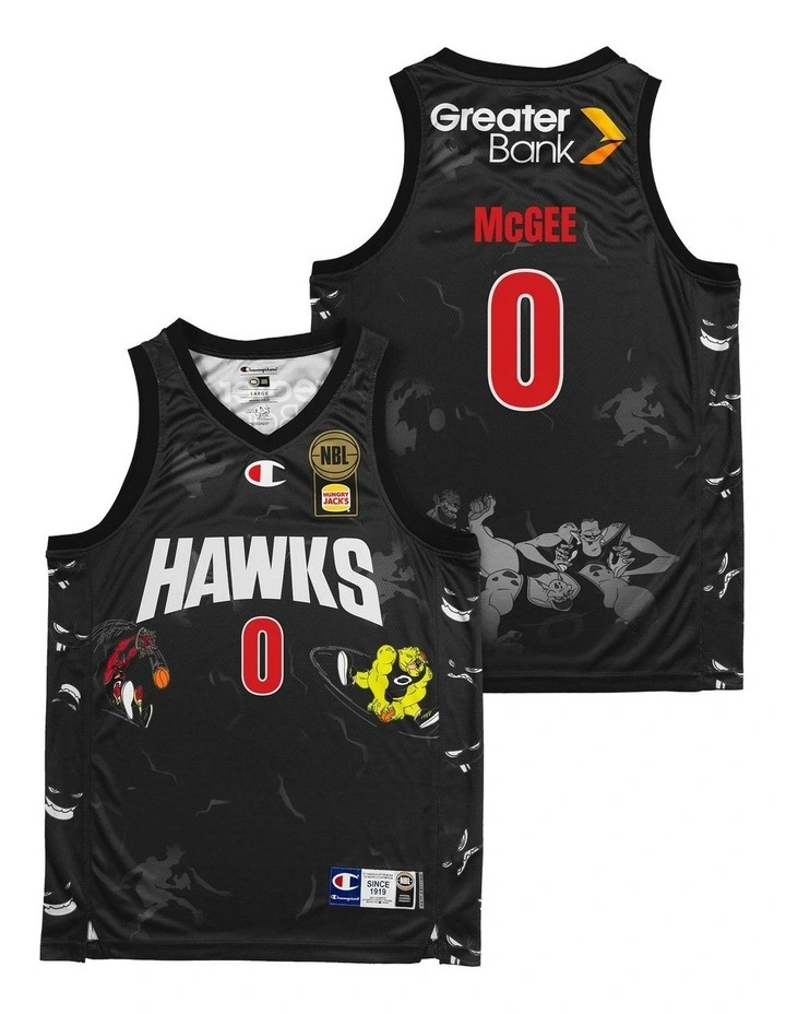Illawarra Hawks 25/26 Space Jam JaVale McGee Jersey Pack of 2 in Black image 1