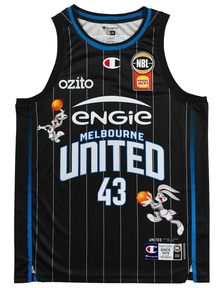 Melbourne United 25/26 Space Jam Chris Goulding Jersey in Black image 3