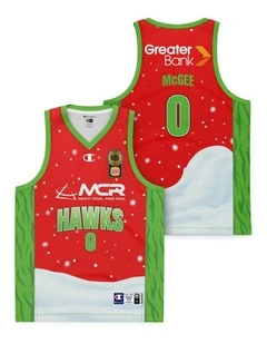 Illawarra Hawks 25/26 Christmas JaVale McGee Jersey Pack of 2 in Red