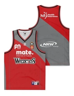 Perth Wildcats 25/26 Retro Round Jersey in Red