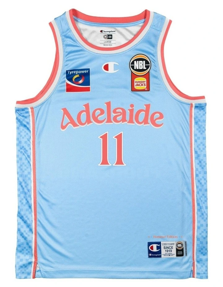 Adelaide Bryce Cotton 36ers 25/26 Hoops Fest Jersey in Blue image 3