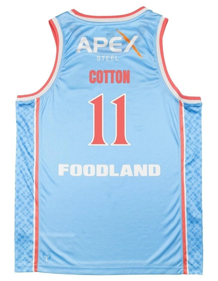 Adelaide Bryce Cotton 36ers 25/26 Hoops Fest Jersey in Blue image 4