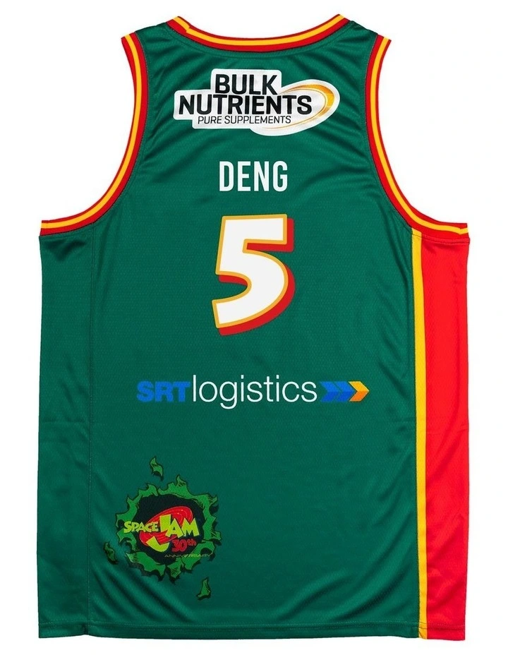 Tasmania JackJumpers Majok Deng 25/26 Space Jam Jersey in Green image 4