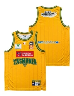 Tasmania Jack Jumpers 25/26 Hoops Fest Jersey in Yellow