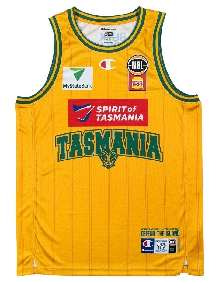 Tasmania Jack Jumpers 25/26 Hoops Fest Jersey in Yellow image 3