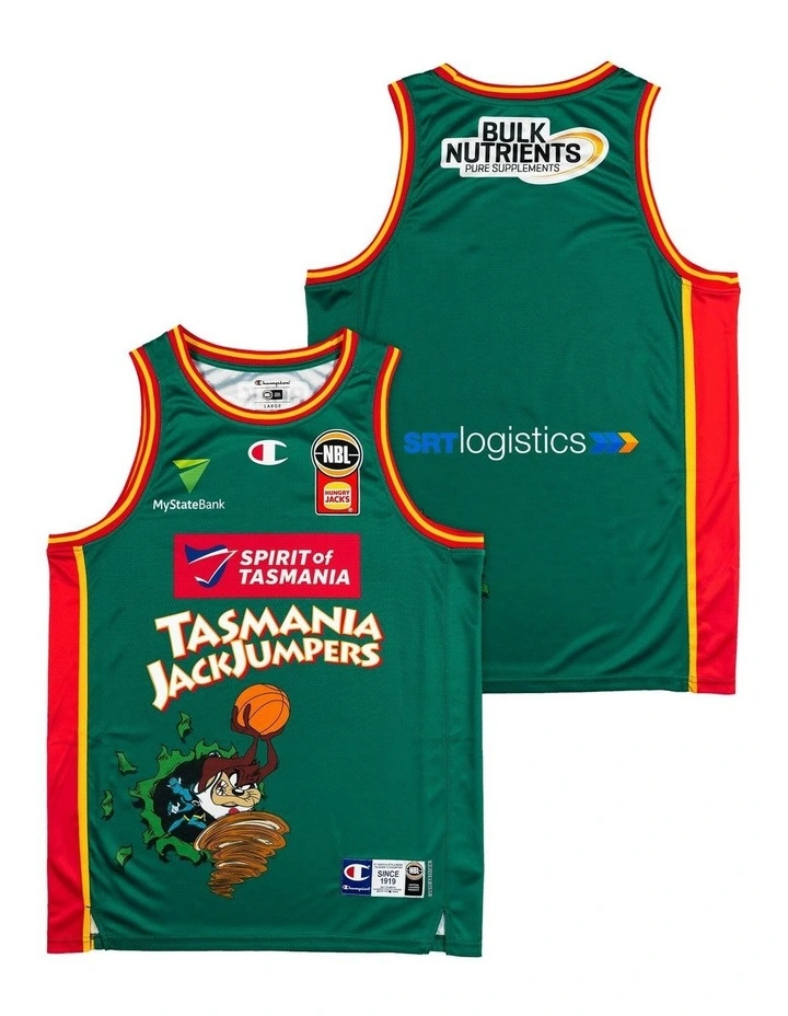 Tasmania JackJumpers 25/26 Space Jam Jersey in Green image 1