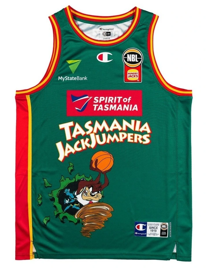 Tasmania JackJumpers 25/26 Space Jam Jersey in Green image 3