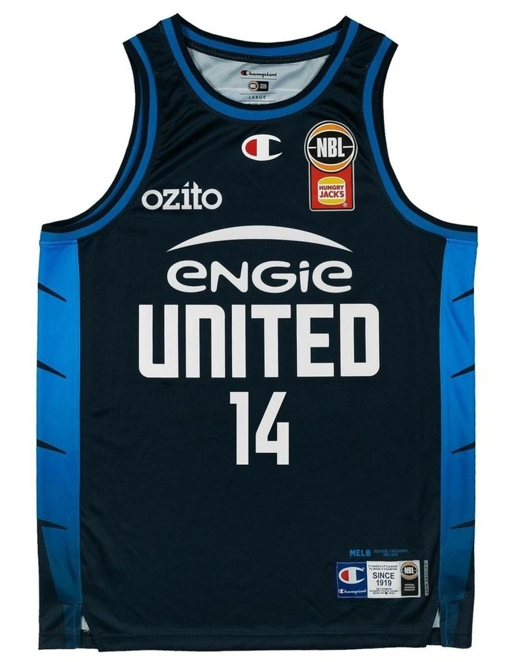 Melbourne United 25/26 Jesse Edwards Primary Jersey in Navy image 3