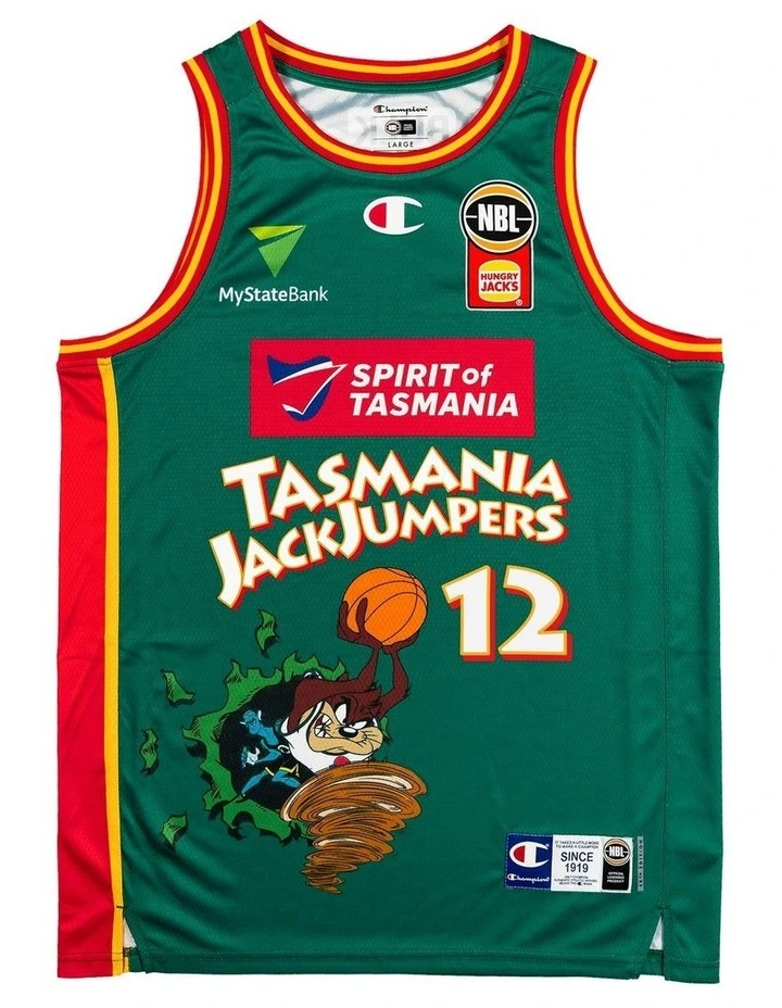 Tasmania JackJumpers 25/26 Space Jam Jersey in Green image 3
