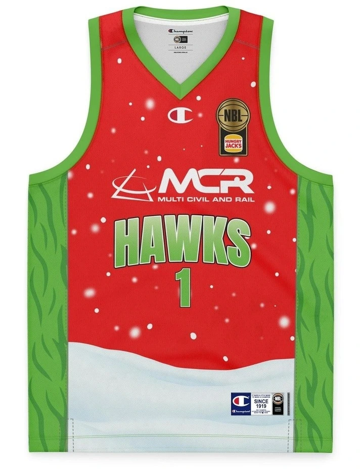 Illawarra Hawks 25/26 Christmas Jersey in Tyler Harvey image 2