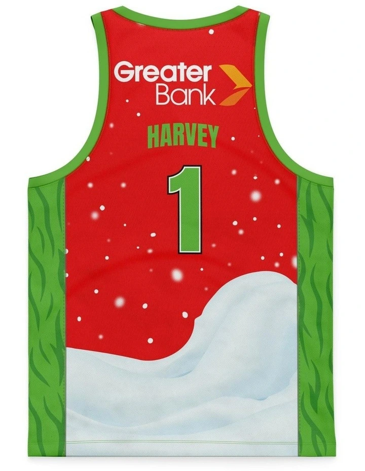 Illawarra Hawks 25/26 Christmas Jersey in Tyler Harvey image 3