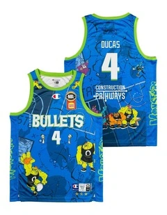 Brisbane Bullets 25/26 Space Jam Jersey in Blue