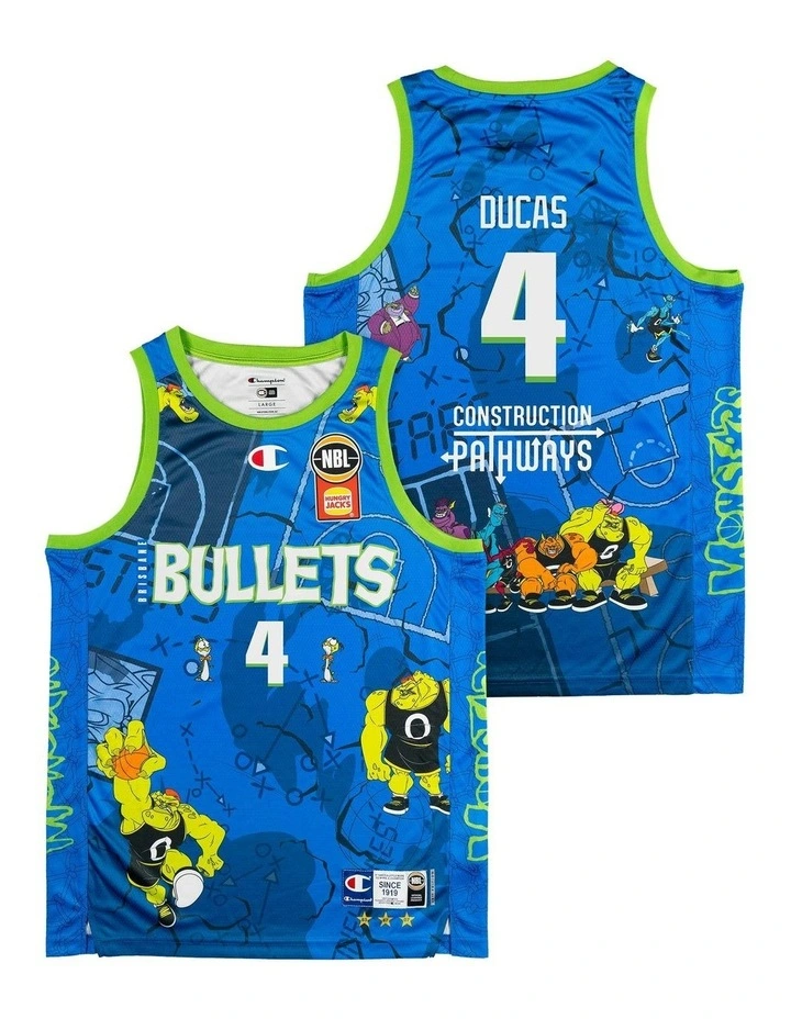Brisbane Bullets 25/26 Space Jam Jersey in Blue image 1