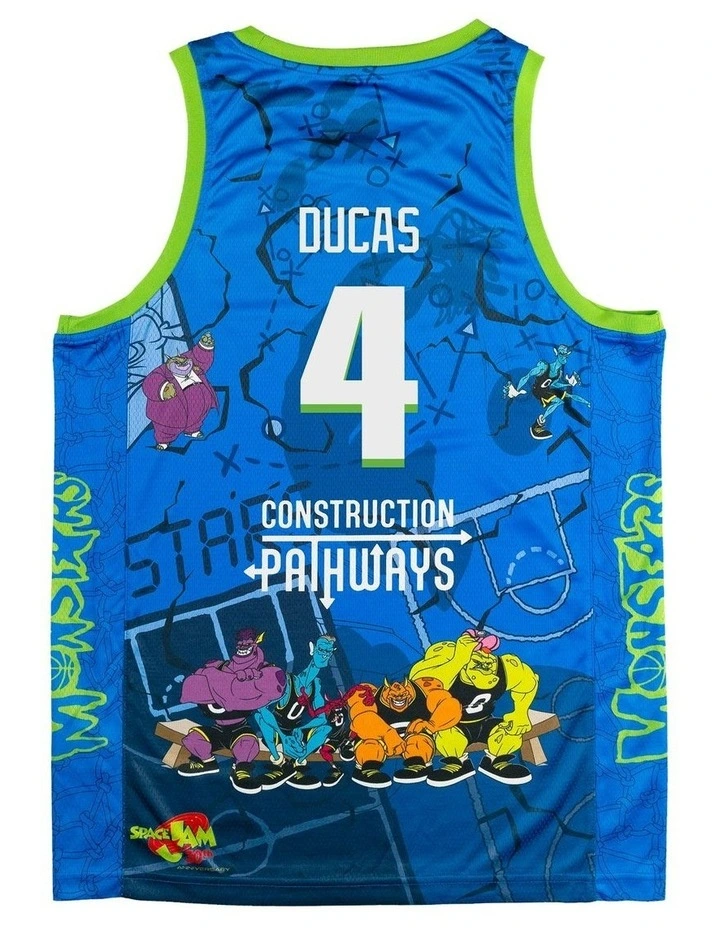 Brisbane Bullets 25/26 Space Jam Jersey in Blue image 4