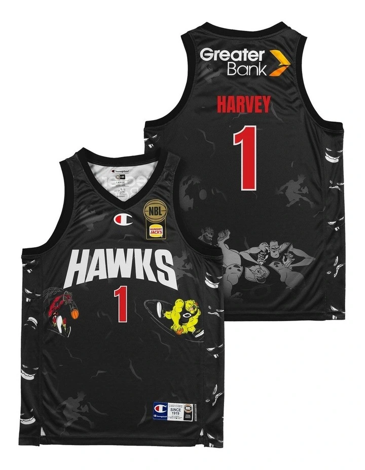 Illawarra Hawks 25/26 Space Jam Jersey in Black image 1