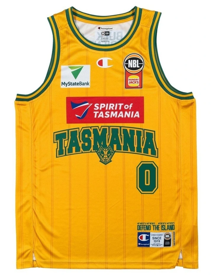 Tasmania JackJumpers 25/26 HoopsFest Jersey in Yellow image 3