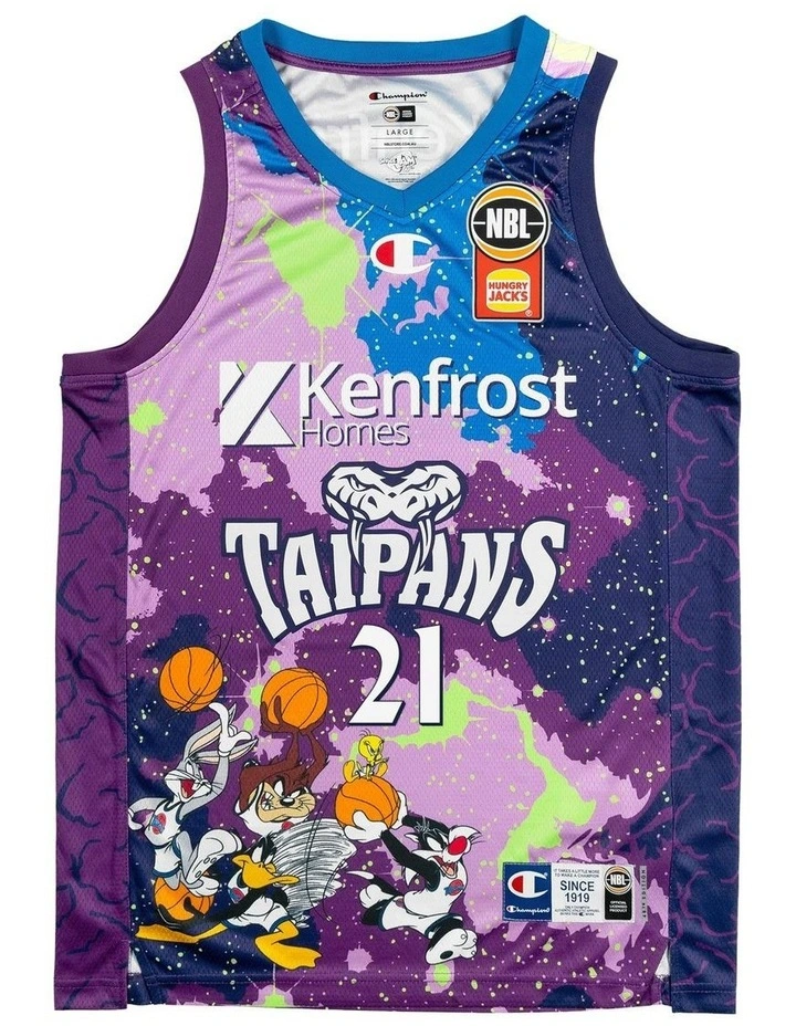 Cairns Taipans 25/26 Space Jam Jersey in Purple image 3
