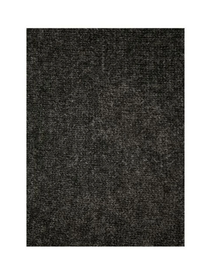 100% Shetland Ragg Wool V Neck Knit Jumper in Charcoal image 5