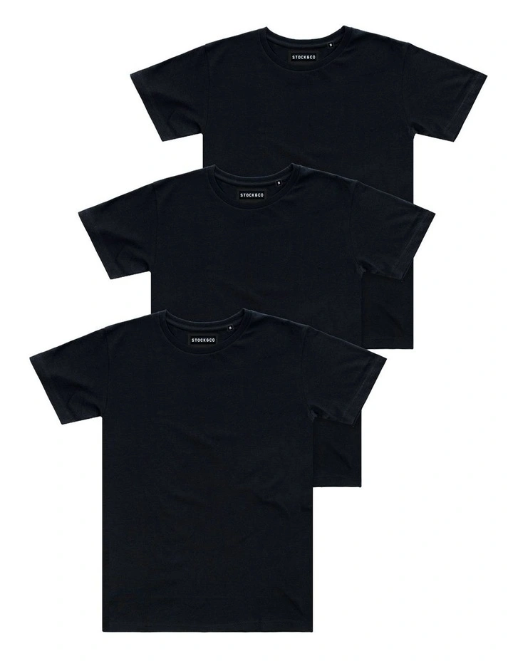 3-Pack Stock Tee in Multi image 1