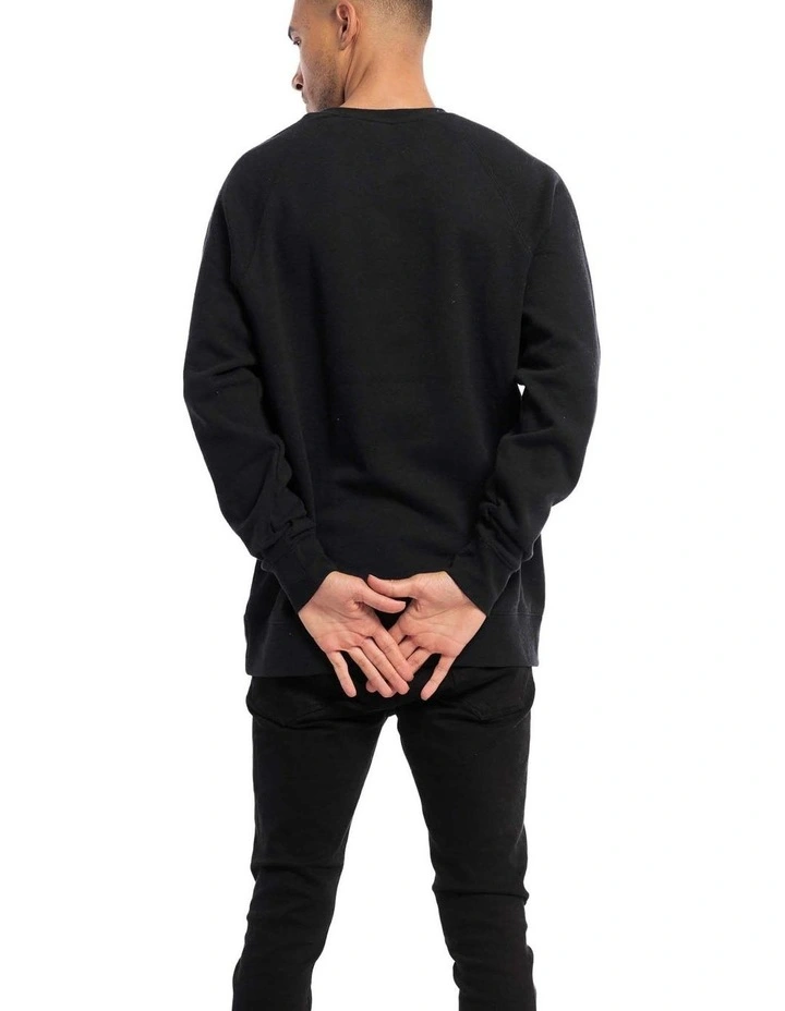 Stock Crewneck in Black image 2