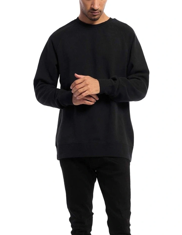 Stock Crewneck in Black image 3